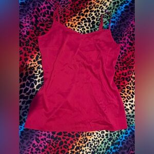 Cute red satin tank!
